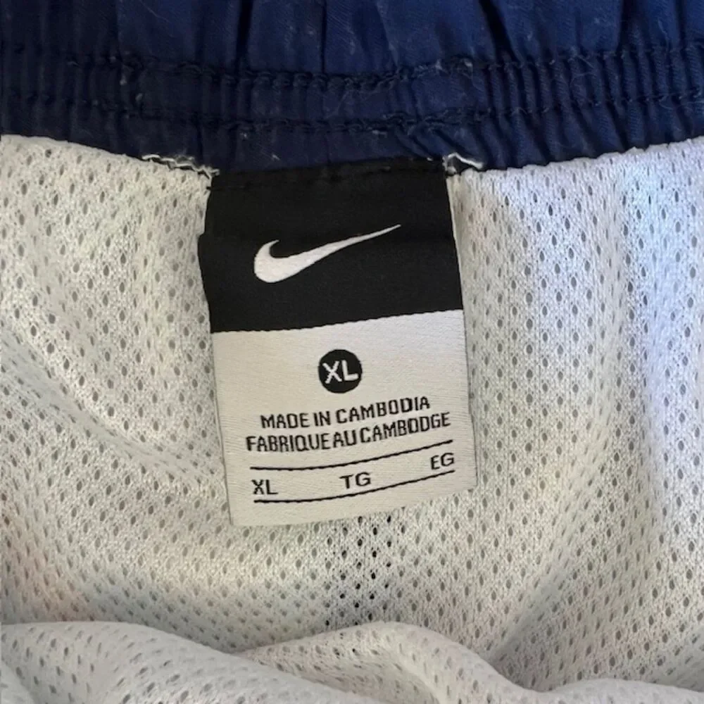 Nike Swim Board Shorts Red White Blue Pattern Size XL